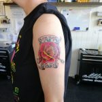 oldschool rose tattoo
