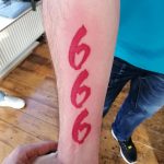 trash polka 666 tattoo